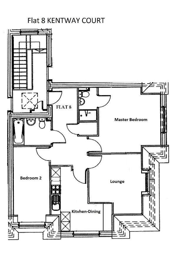 2 Bedroom 2 Bathroom Apartment 8 Including Free Parking Bromley Zewnętrze zdjęcie